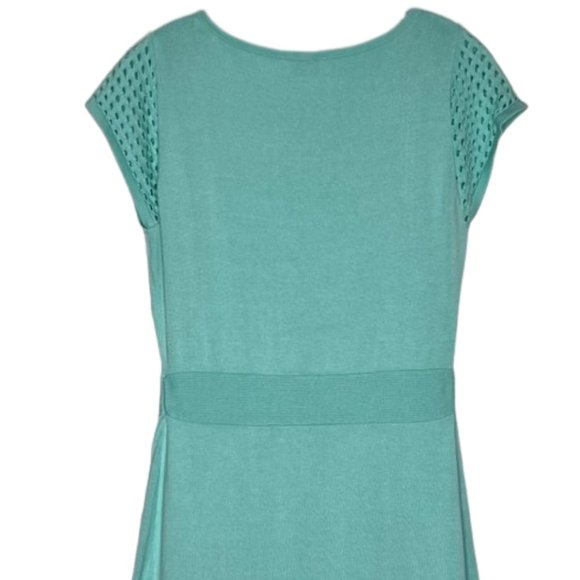 Cremieux Aqua Cotton Blend SS Knit Dress - M - Picture 5 of 8